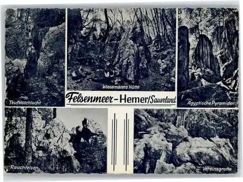 Hemer Hemer Felsenmeer x / Hemer /Maerkischer Kreis LKR