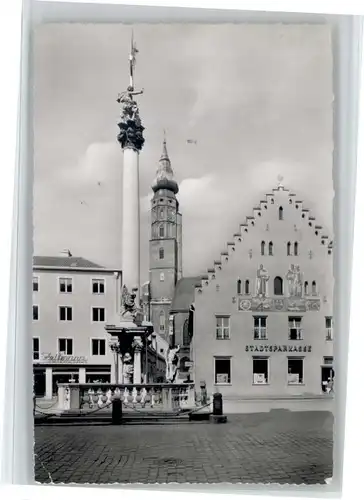 Straubing Straubing Dreifaltigkeitssaeule Jacobskirche x / Straubing /Straubing Stadtkreis