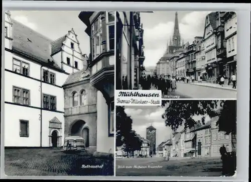 Muehlhausen Thueringen Muehlhausen Thueringen Rathaus Steinweg aeusseres Frauentor x / Muehlhausen Thueringen /Unstrut-Hainich-Kreis LKR