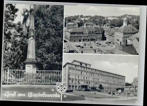 Bischofswerda Bischofswerda Postmeilensaeule Rathaus Wappen x / Bischofswerda /Bautzen LKR