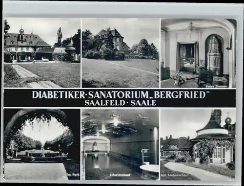 Saalfeld Saale Saalfeld Sanatorium Bergfrieden x / Saalfeld /Saalfeld-Rudolstadt LKR