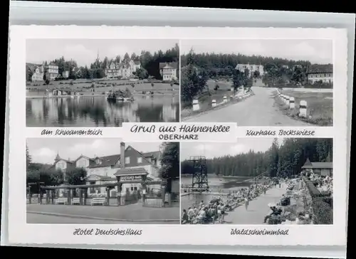 Hahnenklee-Bockswiese Harz Hahnenklee-Bockswiese Hotel Deutsches Haus Schwimmbad * / Goslar /Goslar LKR