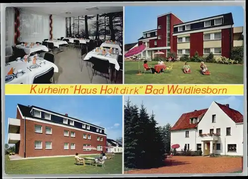 Bad Waldliesborn Bad Waldliesborn Kurheim Haus Holt dirk * / Lippstadt /Soest LKR