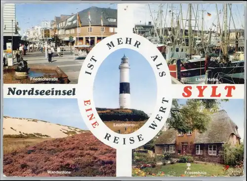 Insel Sylt Insel Sylt Friedrichstrasse Lister Hafen Friesenhaus Leuchtturm x / Westerland /Nordfriesland LKR