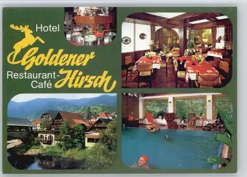 Forbach Baden Hotel Restaurant Cafe Goldenen Hirsch * / Forbach /Rastatt LKR