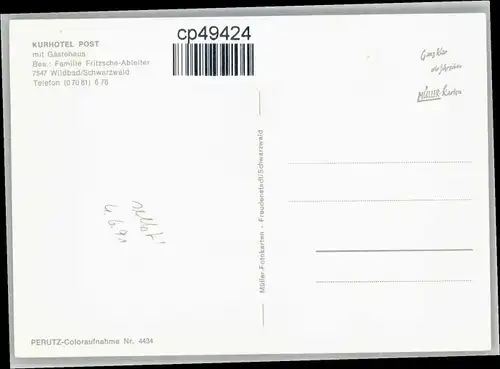 Bad Wildbad Bad Wildbad Hotel Post * / Bad Wildbad /Calw LKR