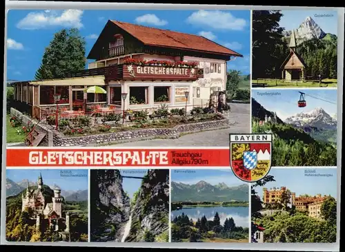 Trauchgau Trauchgau Cafe Restaurant Weinstube Gletscherspalte * / Halblech /Ostallgaeu LKR