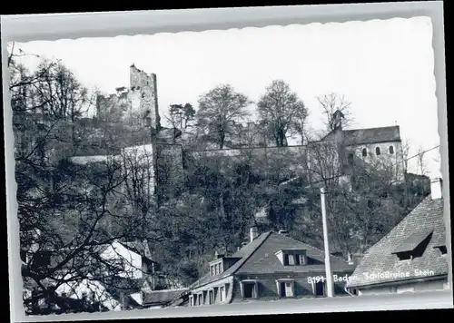 Baden AG Baden Schloss Ruine Stein x / Baden /Bz. Baden