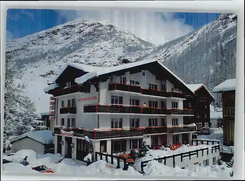 Saas Almagell Saas Almagell Hotel Restaurant Mattmarkblick x / Saas Almagell /Bz. Visp