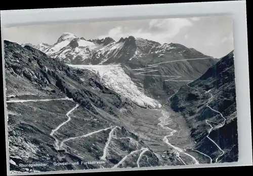 Rhonegletscher Glacier du Rhone Rhonegletscher Grimsel Furkastrasse * / Rhone /Rg. Rhone