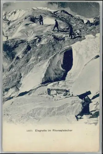 Rhonegletscher Glacier du Rhone Rhonegletscher Eisgrotte x / Rhone /Rg. Rhone