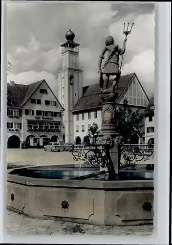 Freudenstadt Freudenstadt Neptun-Brunnen Rathaus * / Freudenstadt /Freudenstadt LKR