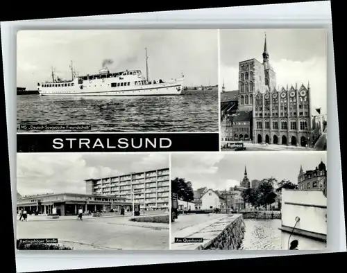 Stralsund Mecklenburg Vorpommern Stralsund MS Deutsch-Sowjetische Freundschaft Rathaus Kedingshaeger Strasse x / Stralsund /Stralsund Stadtkreis