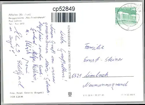 Affalter Affalter Gaststaette Neu-Friedrichsruh x / Loessnitz /Erzgebirgskreis LKR