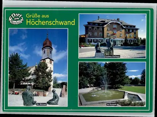 Hoechenschwand Hoechenschwand Portens Kurhaus St. Michael Kirche x / Hoechenschwand /Waldshut LKR