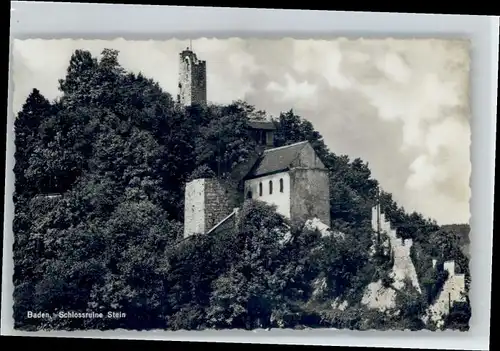 Baden AG Baden Schloss Ruine Stein x / Baden /Bz. Baden