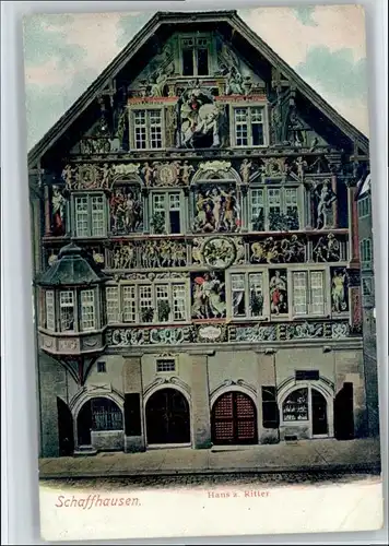 Schaffhausen SH Schaffhausen Haus zum Ritter x / Schaffhausen /Bz. Schaffhausen