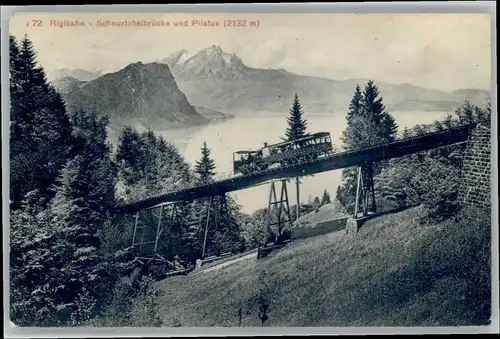 Rigi Kaltbad Rigi Kaltbad Rigibahn Schnurtobelbruecke x / Rigi Kaltbad /Bz. Luzern