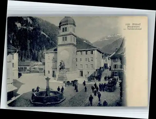 Altdorf UR Altdorf UR Tell Denkmal  * / Altdorf UR /Bz. Uri