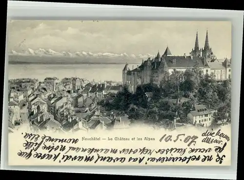 Neuchatel NE Neuchatel Schloss  x / Neuchatel /Bz. Neuchâtel