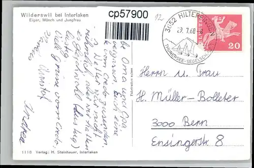 Wilderswil Wilderswil Eiger Moench Jungfrau x / Wilderswil /Bz. Interlaken