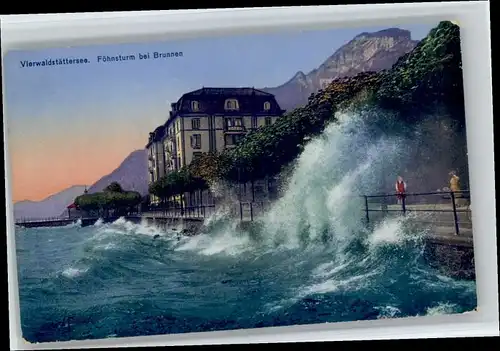 Brunnen SZ Foehnsturm * / Brunnen /Bz. Schwyz