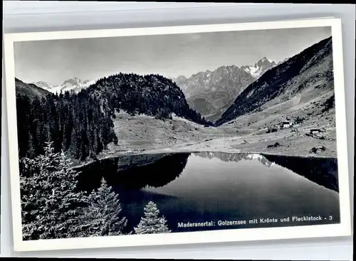 Amsteg Amsteg Maderanertal Golzernsee Kroente Fleckistock * / Amsteg /Bz. Uri