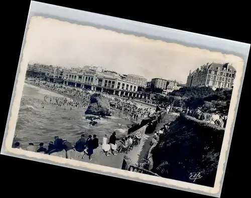 Biarritz Pyrenees Atlantiques Biarritz Plage Casino Grand Hotel Baigneurs x / Biarritz /Arrond. de Bayonne