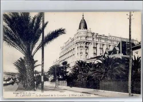 Cannes Alpes-Maritimes Cannes Boulevard Croisette Hotel Carlton * / Cannes /Arrond. de Grasse