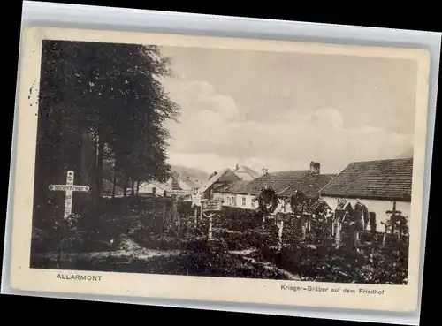 Allarmont Allarmont Kriegergraeber Friedhof x / Allarmont /Arrond. de Saint-Die