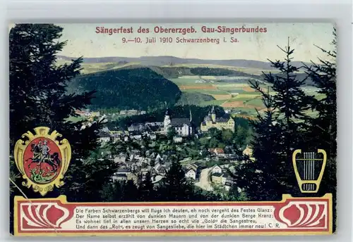 Schwarzenberg Erzgebirge Schwarzenberg Saengerfest x / Schwarzenberg /Erzgebirgskreis LKR