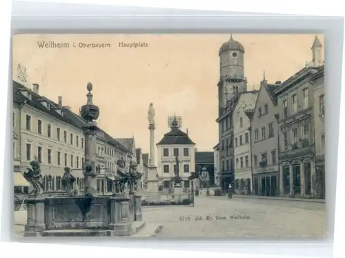 Weilheim Oberbayern Weilheim Oberbayern Hauptplatz x / Weilheim i.OB /Weilheim-Schongau LKR