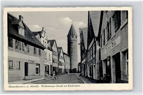 Gunzenhausen Altmuehlsee Gunzenhausen Weissenburgerstrasse Faerberturm * / Gunzenhausen /Weissenburg-Gunzenhausen LKR