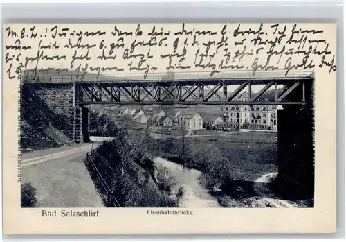 Bad Salzschlirf Bad Salzschlirf Eienbahnbruecke x / Bad Salzschlirf /Fulda LKR