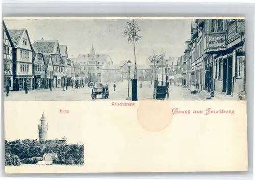 Friedberg Hessen Friedberg Kaiserstrasse Burg * / Friedberg (Hessen) /Wetteraukreis LKR