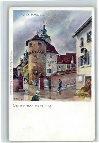 Tauberbischofsheim Tauberbischofsheim Kuenstler Stutz Schloss * / Tauberbischofsheim /Main-Tauber-Kreis LKR