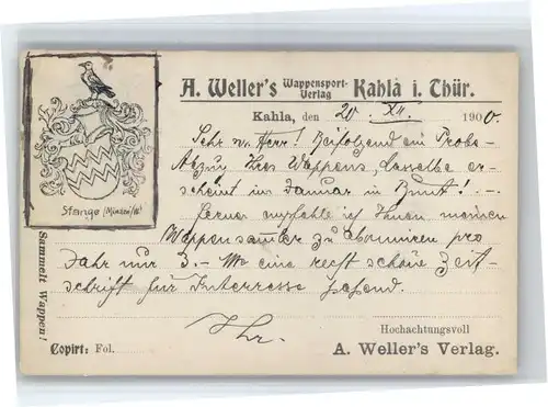 Kahla Thueringen Kahla Thueringen A Wellers Wappenverlag x / Kahla Thueringen /Saale-Holzland-Kreis LKR