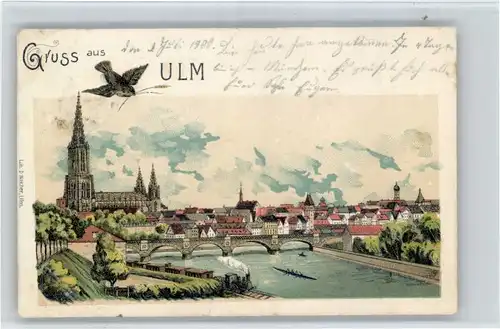 Ulm Donau Ulm Donau Muenster Bruecke x / Ulm /Alb-Donau-Kreis LKR