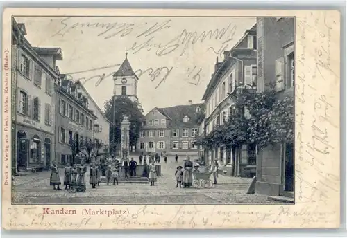 Kandern Kandern Marktplatz Brunnen x / Kandern /Loerrach LKR