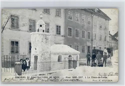 La Chaux-de-Fonds La Chaux-de-Fonds Concours de Constructions de Neige x / La Chaux-de-Fonds /Bz. La Chaux-de-Fonds