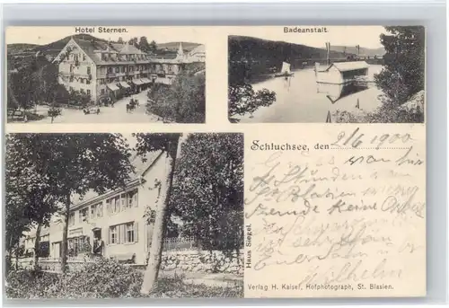 Schluchsee Schluchsee Hotel Sternen Badeanstalt Haus Siegel x / Schluchsee /Breisgau-Hochschwarzwald LKR