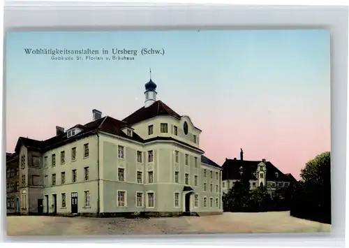 Ursberg Ursberg Wohltaetigkeitsanstalt Gebaeude St Florian Braeuhaus * / Ursberg /Guenzburg LKR