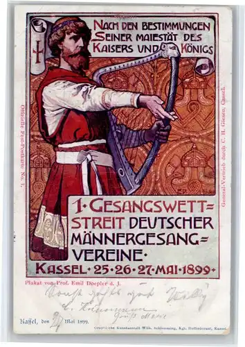Kassel Kassel Gesangswettstreit Maennergesangsverein x / Kassel /Kassel LKR