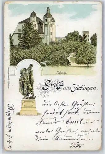 Saeckingen Rhein Saeckingen Schloss Denkmal x / Bad Saeckingen /Waldshut LKR