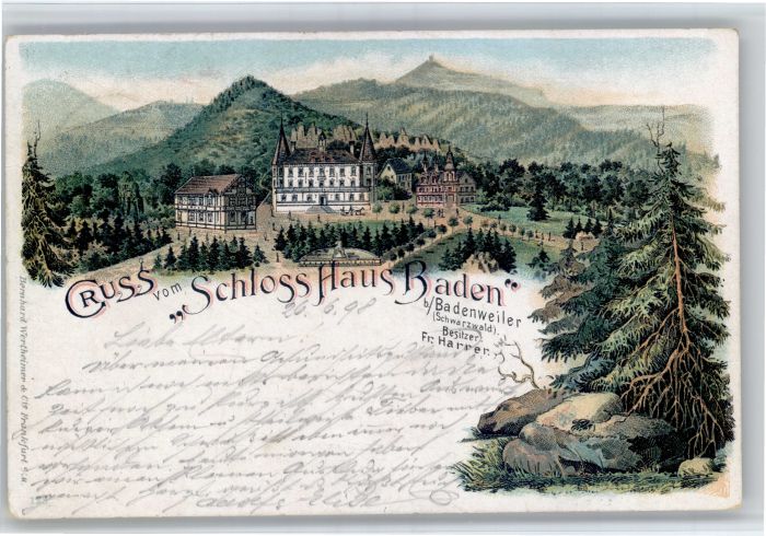 Badenweiler Badenweiler Schloss Haus Baden X Badenweiler