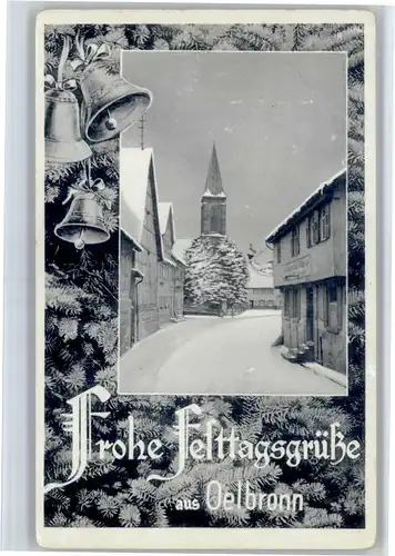 oelbronn oelbronn Oelbronn Weihnachtskarte Glocke * / oelbronn-Duerrn /Enzkreis LKR