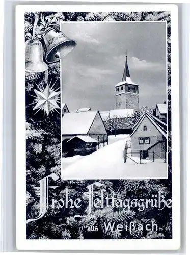 Weissach Weissach Kreis Leonberg Weihnachtskarte Glocke * / Weissach /Boeblingen LKR