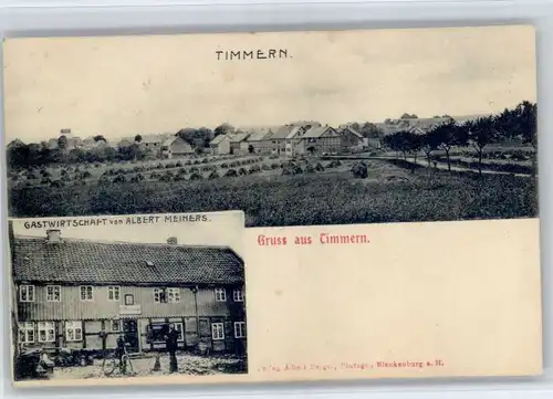 Timmern Timmern Gastwirtschaft Albert Meiners x / Semmenstedt /Wolfenbuettel LKR