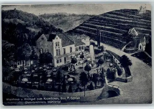 Ehrenbreitstein Ehrenbreitstein Muehlental Weinhaus Weingut zum Kapellchen * / Koblenz /Koblenz Stadtkreis