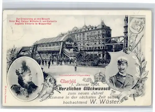 Elberfeld Wuppertal Elberfeld Kaiser Wilhelm II Kaiserin Augusta Viktoria Wuppertal Schwebebahn Doeppersberg x / Wuppertal /Wuppertal Stadtkreis